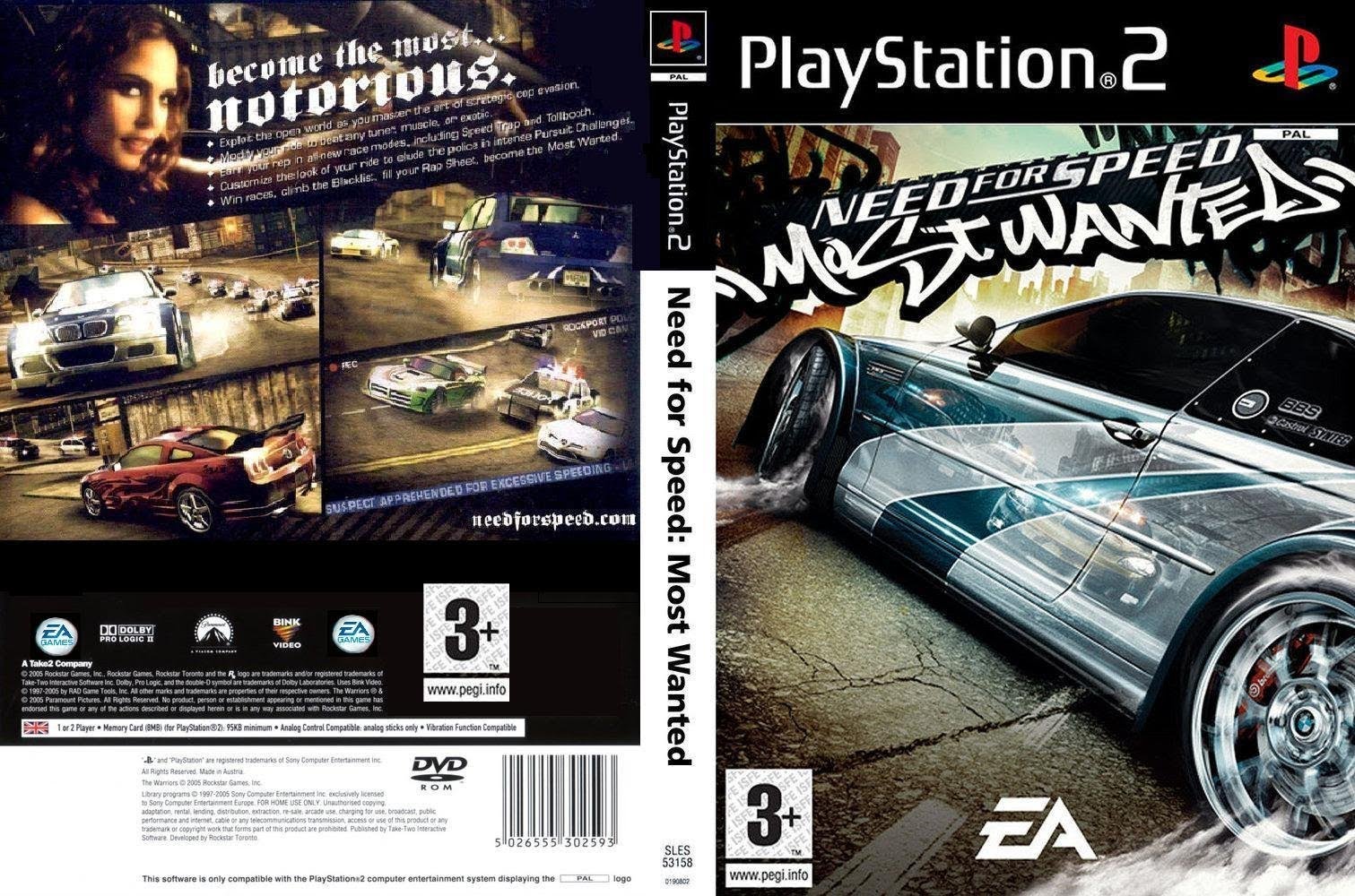 need for speed most wanted ps2 not working with controller